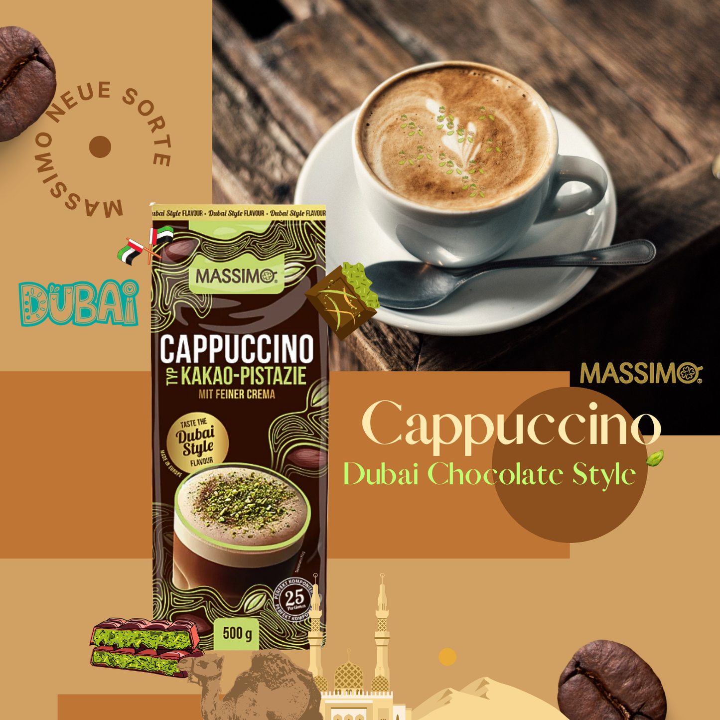 MASSIMO Cappuccino Dubai Style 500g