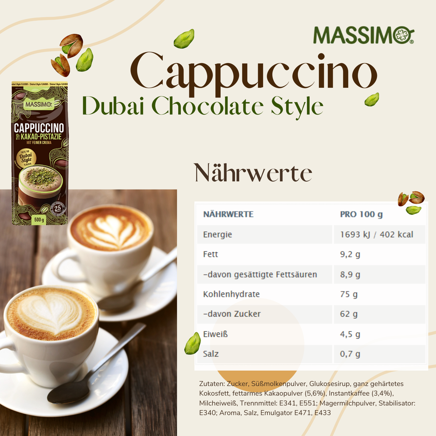 MASSIMO Cappuccino Dubai Style 500g