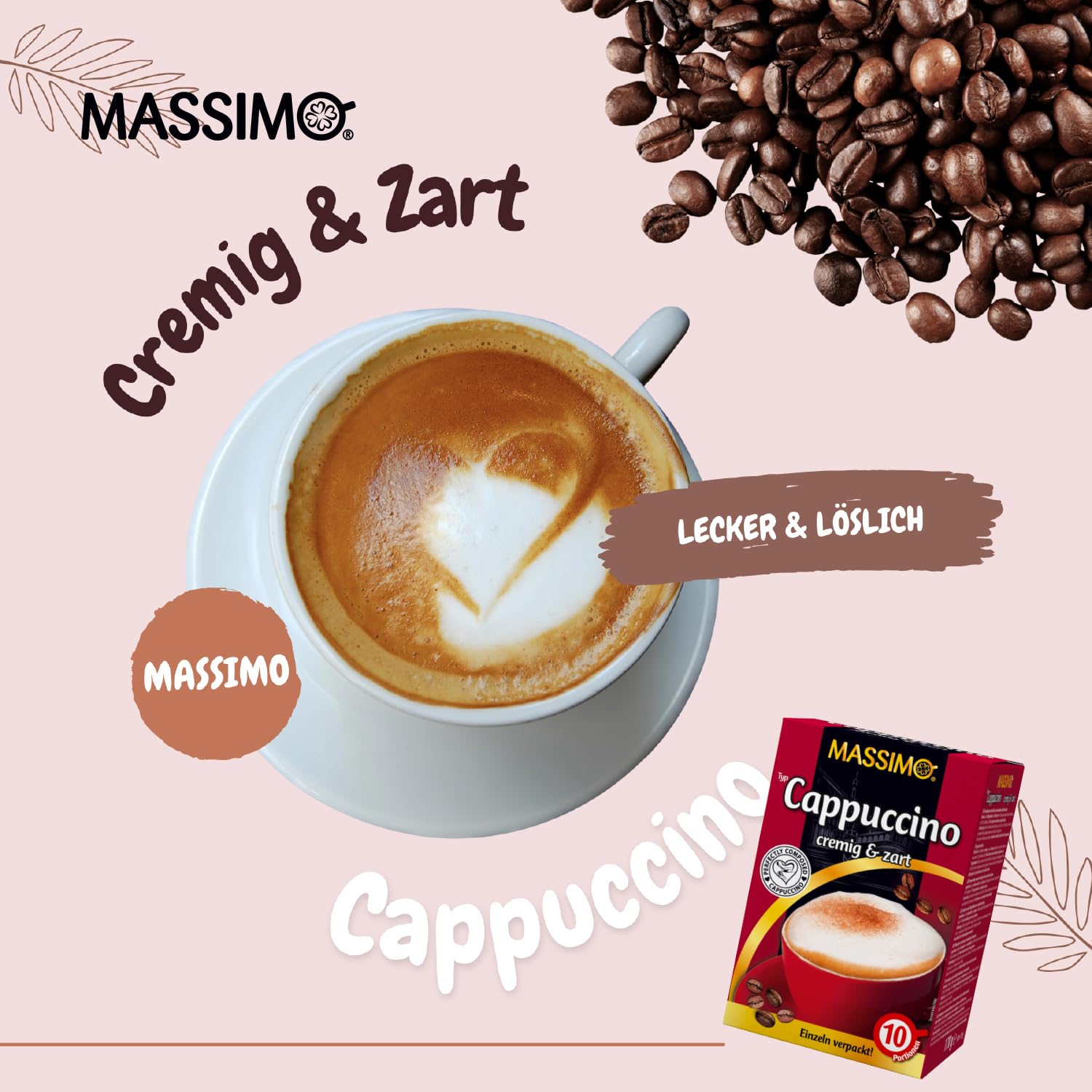 MASSIMO Cappuccino Cremig & Zart 170g