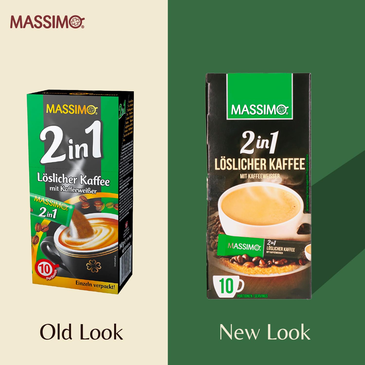 MASSIMO 2in1 Kaffee mit Kaffeeweißer 140g