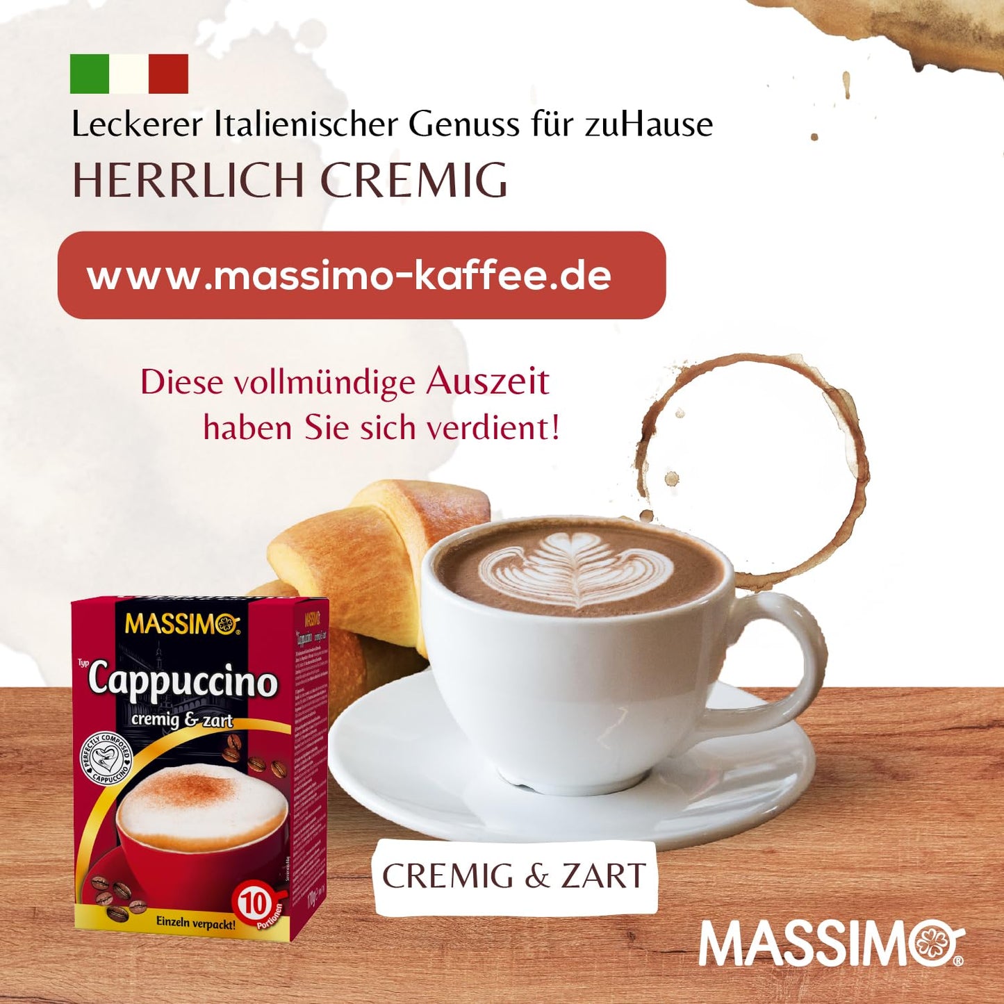 MASSIMO Cappuccino Cremig & Zart 170g
