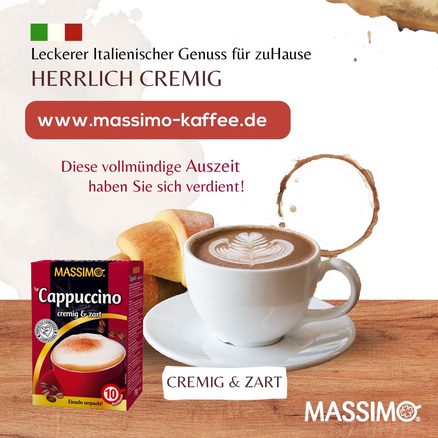 MASSIMO Cappuccino Cremig & Zart 170g