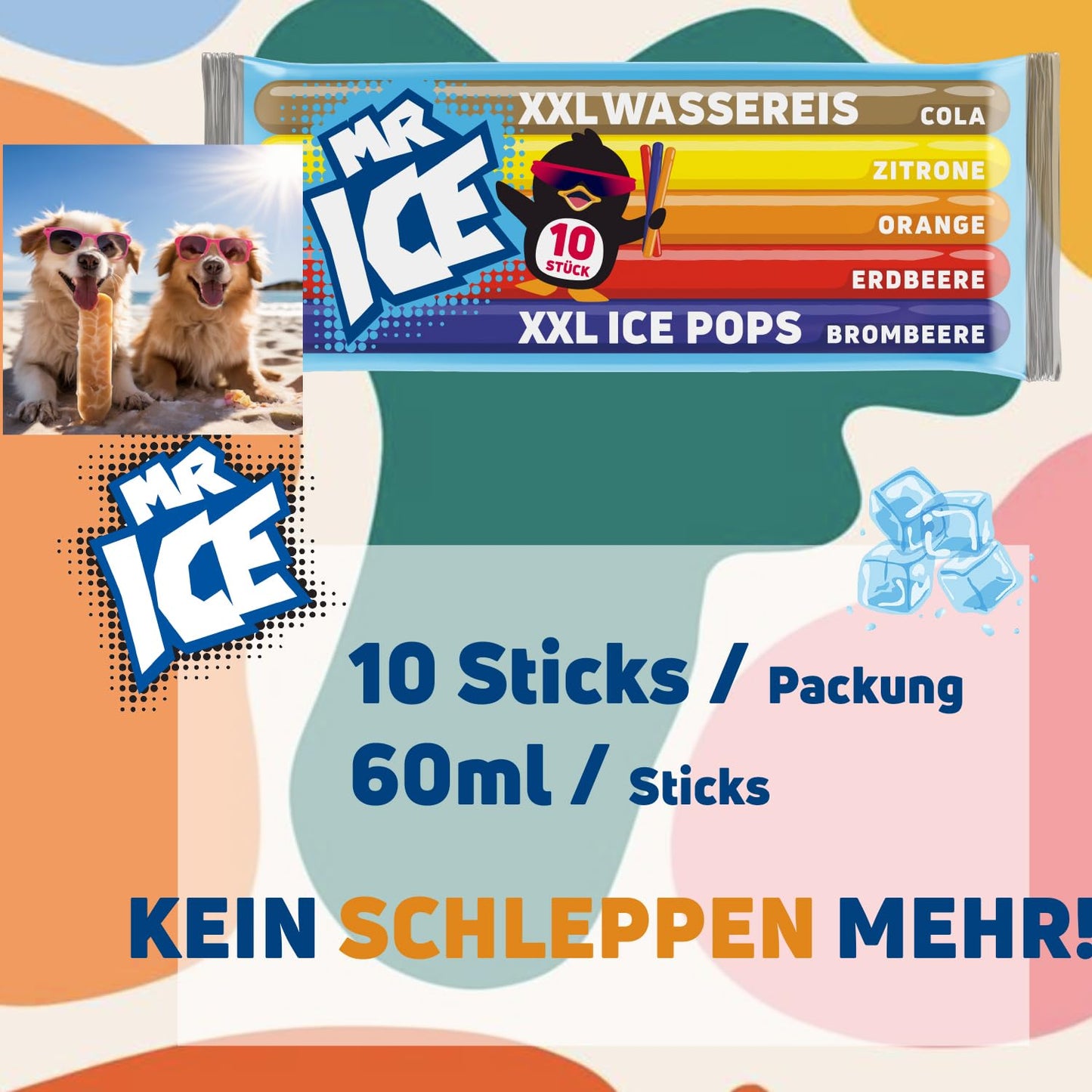 MR ICE Wassereis XXL 15 x 600ml (150 Sticks)