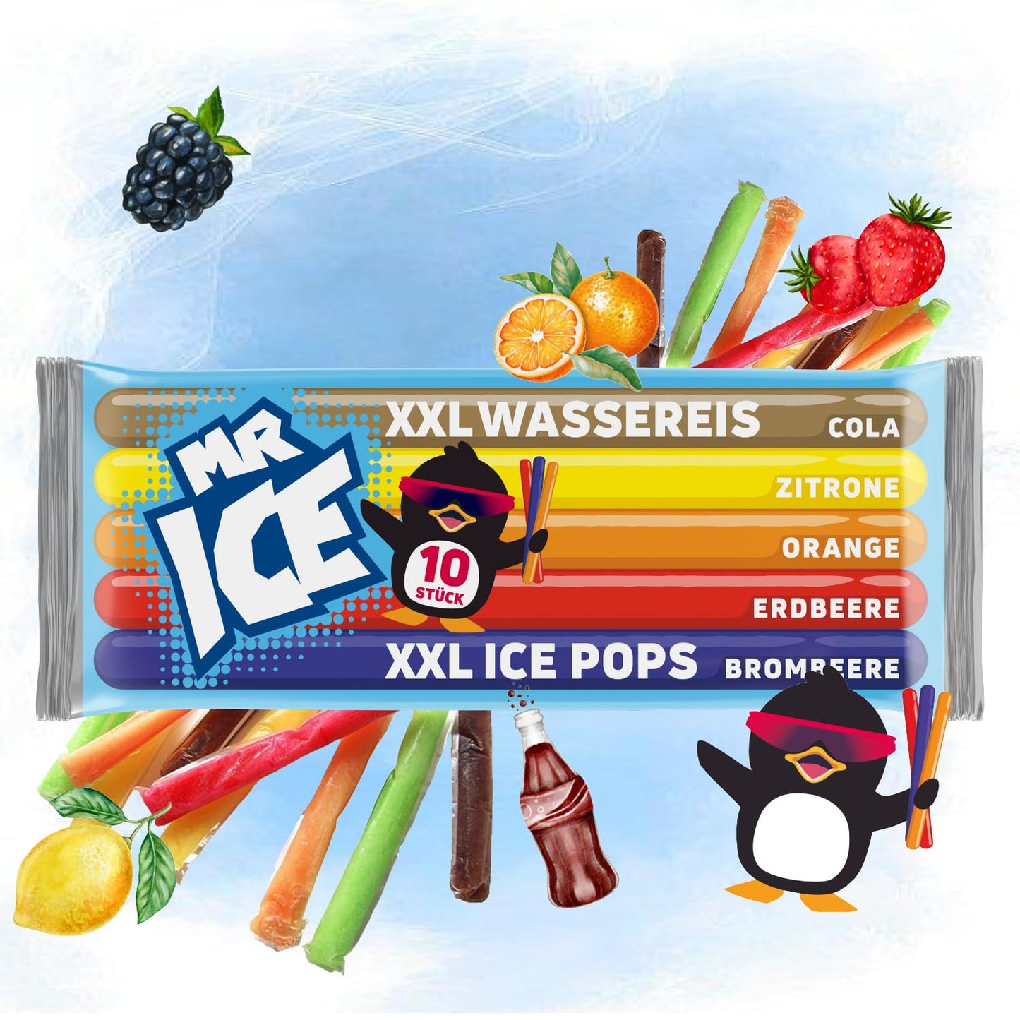 MR ICE Wassereis XXL 15 x 600ml (150 Sticks)
