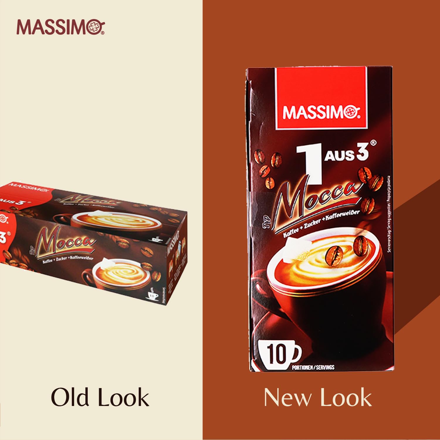 MASSIMO 1 aus 3 Mocca 180g