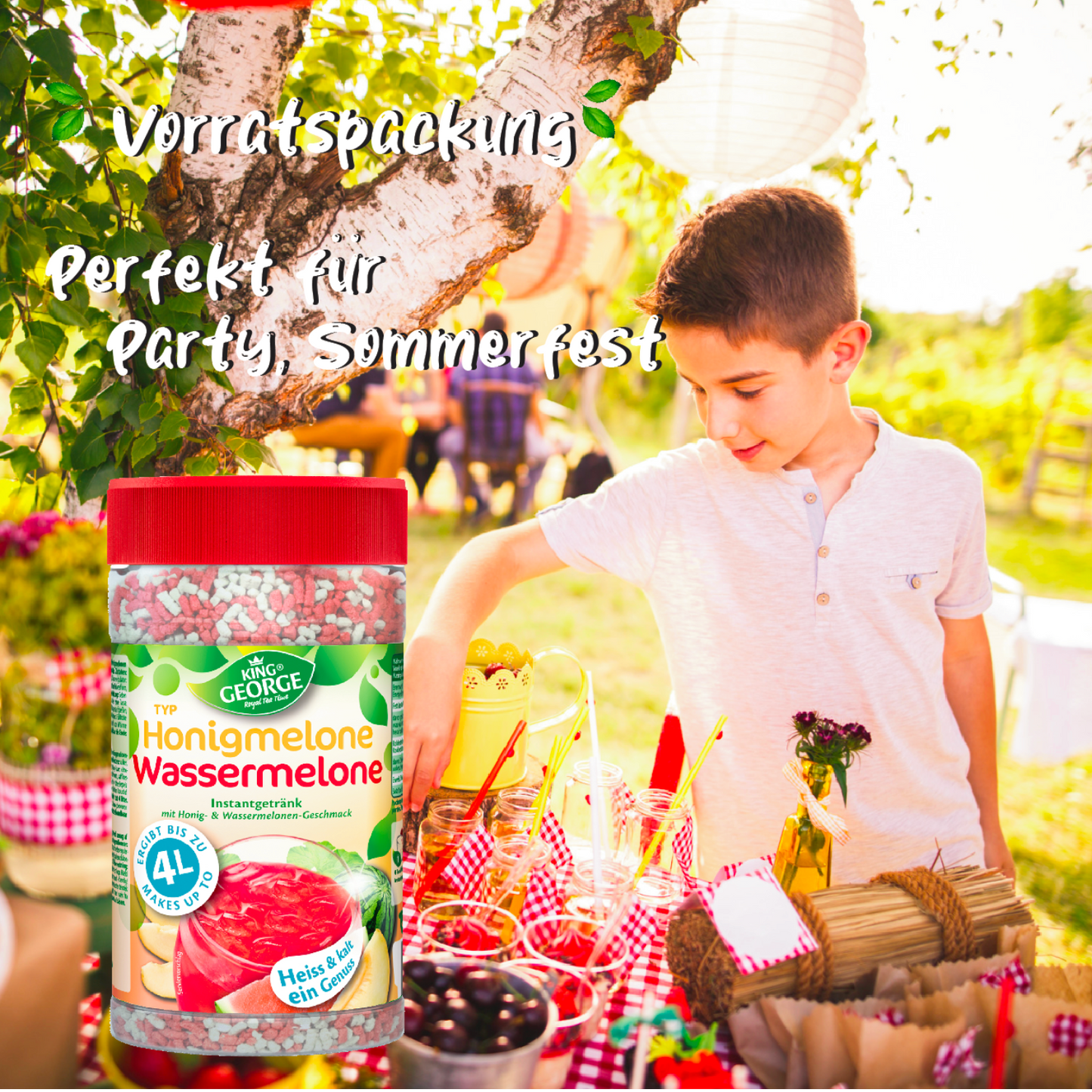 KING GEORGE Honigmelone-Wassermelone 12 x 400g