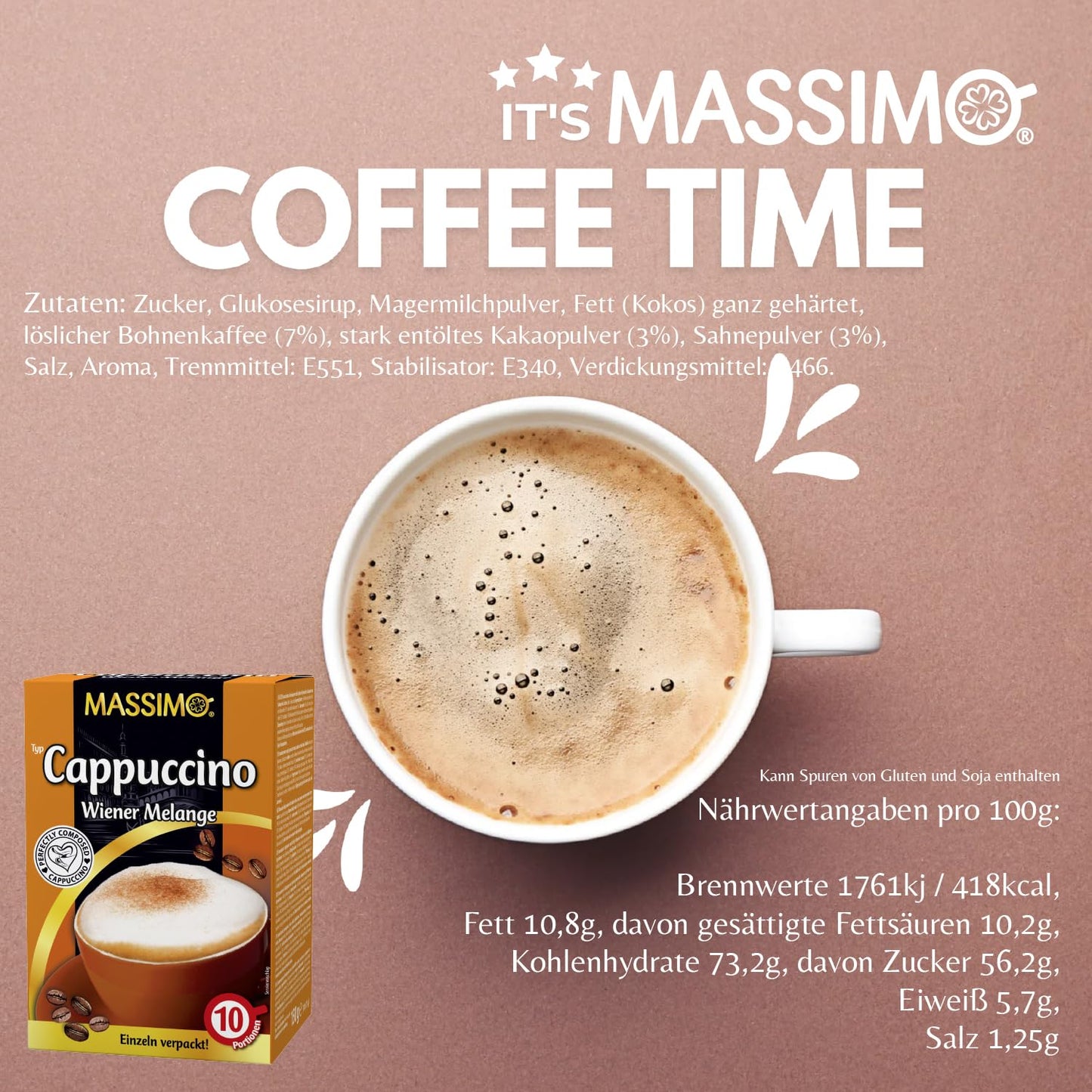 MASSIMO Cappuccino Wiener Melange 150g