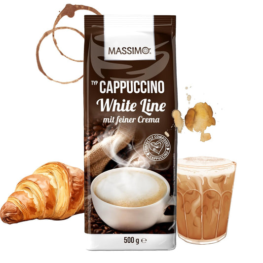 MASSIMO Cappuccino White Line 500g