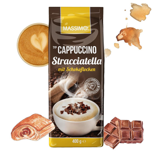 MASSIMO Cappuccino Stracciatella mit Schokoflocken 400g