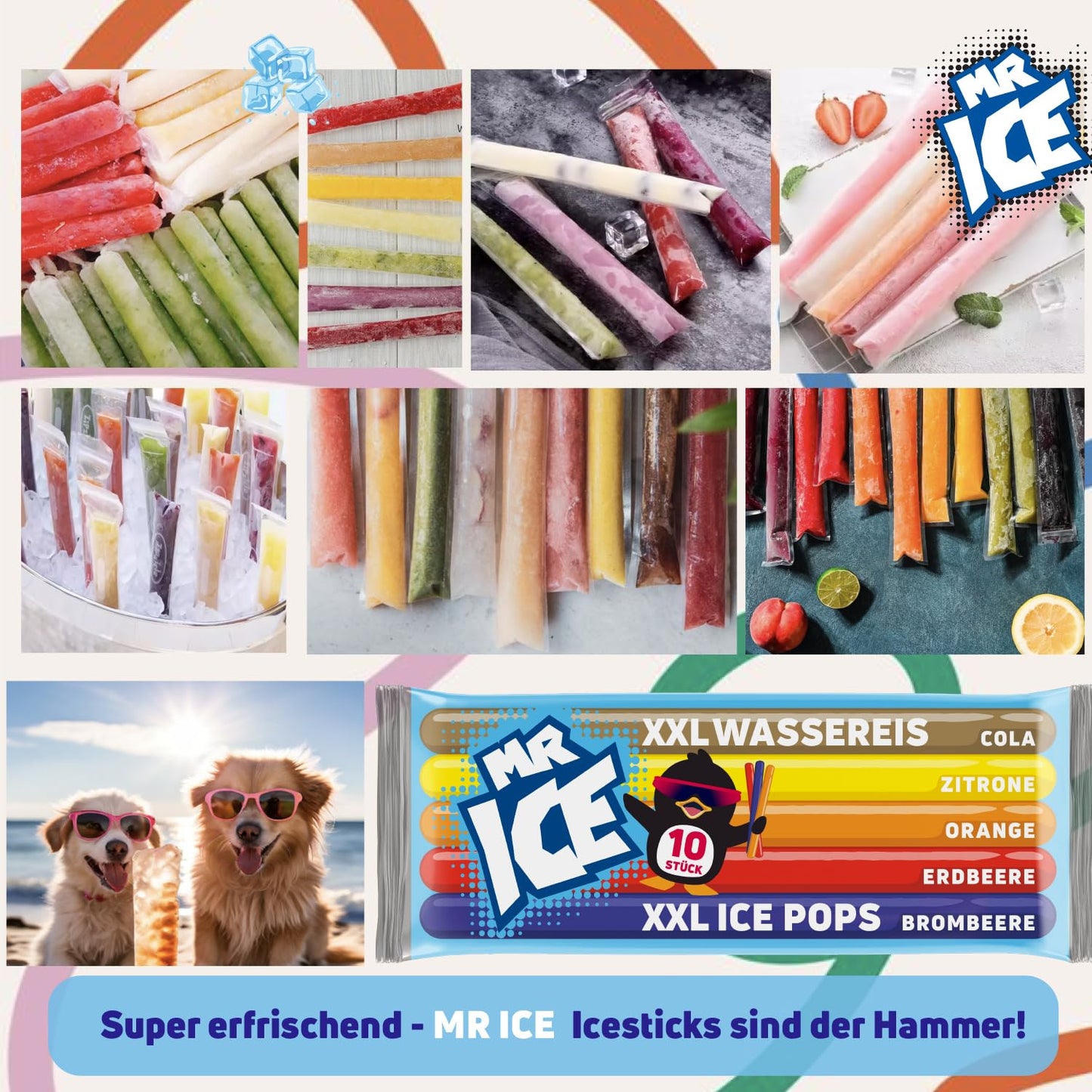 MR ICE Wassereis XXL 15 x 600ml (150 Sticks)