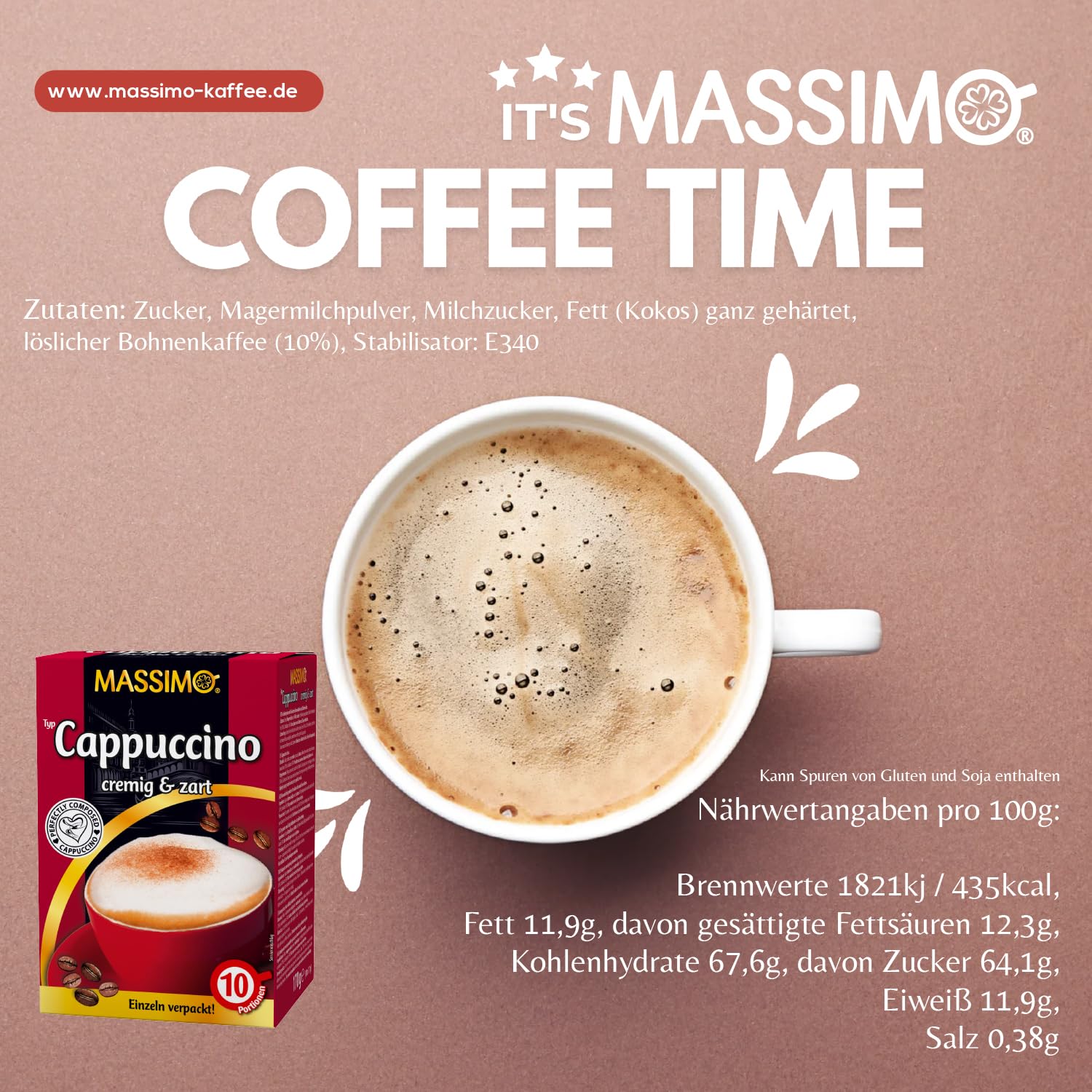 MASSIMO Cappuccino Cremig & Zart 170g
