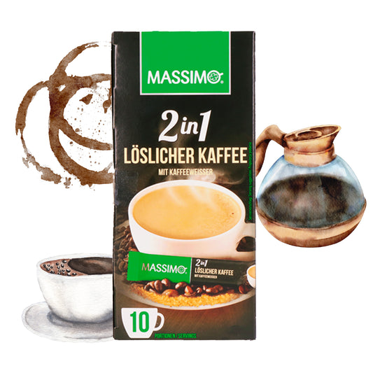 MASSIMO 2in1 Kaffee mit Kaffeeweißer 140g