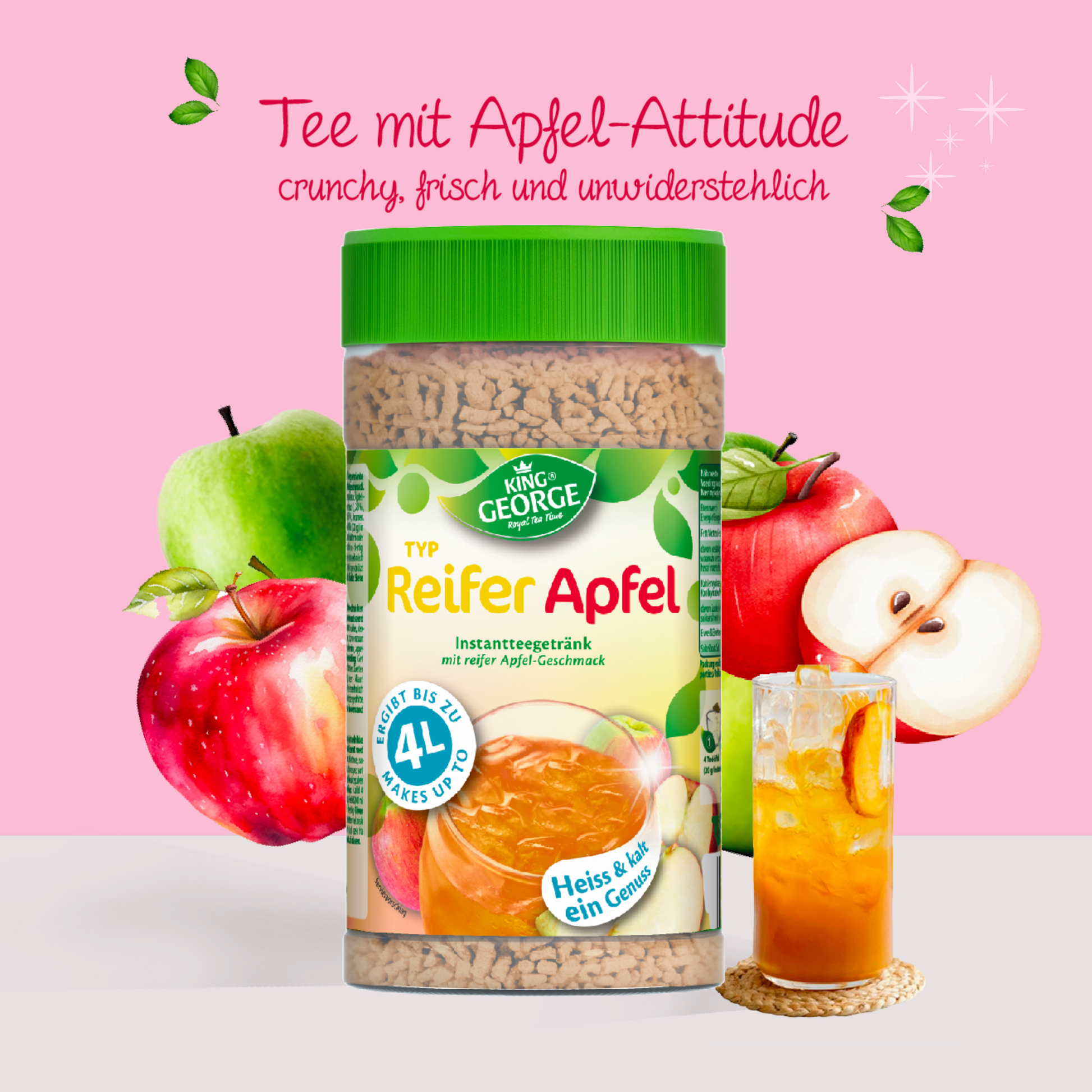 KING GEORGE reifer Apfel 12 x 400g