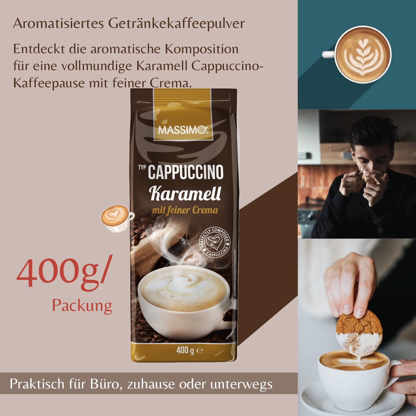 MASSIMO Cappuccino Karamell 10 x 400g