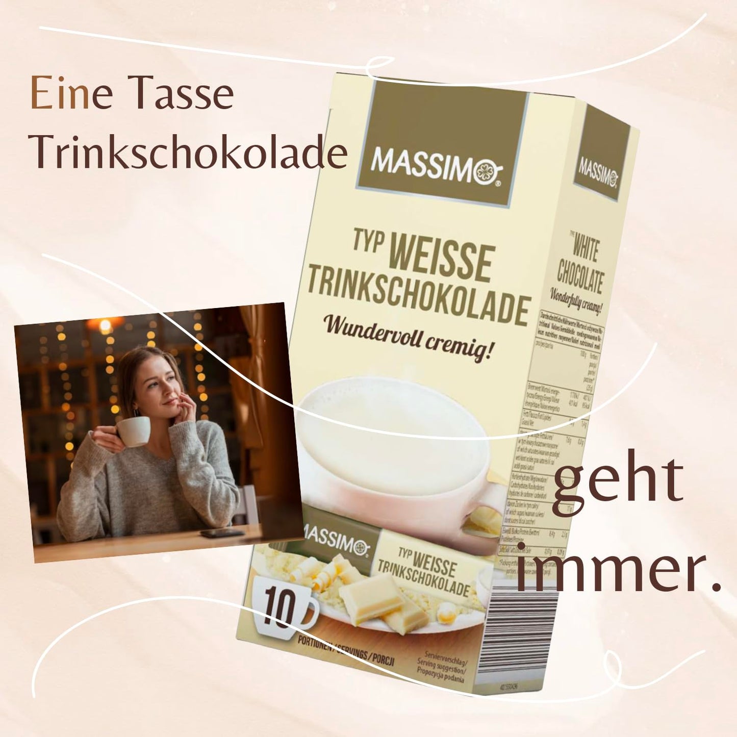 MASSIMO Weiße Trinkschokolade 250g