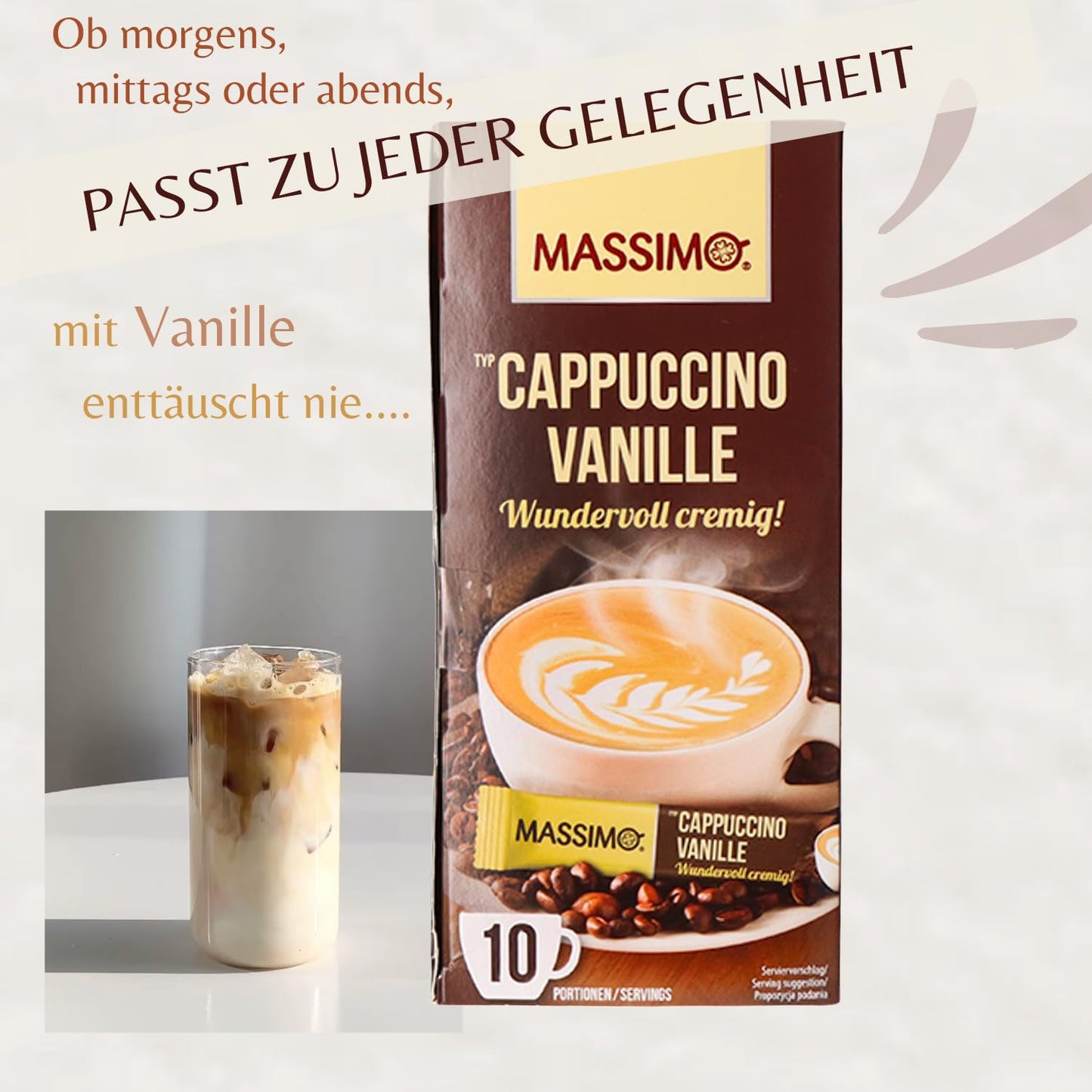 MASSIMO Cappuccino Vanille 125g