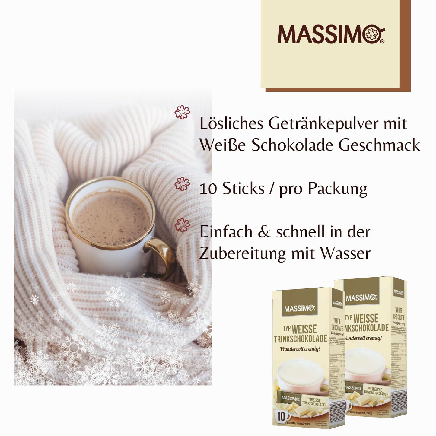 MASSIMO Weiße Trinkschokolade 250g