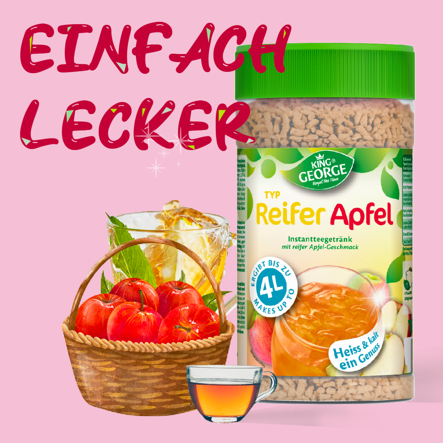 KING GEORGE reifer Apfel 12 x 400g