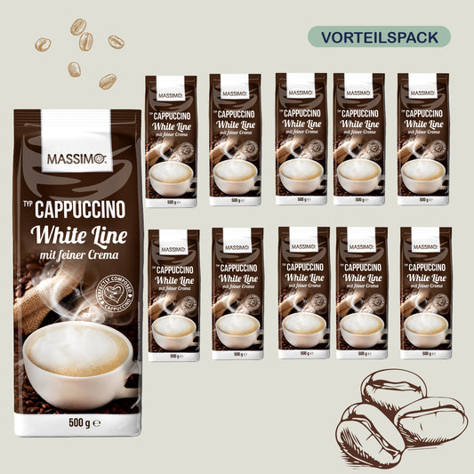 MASSIMO Cappuccino White Line 10 x 500g