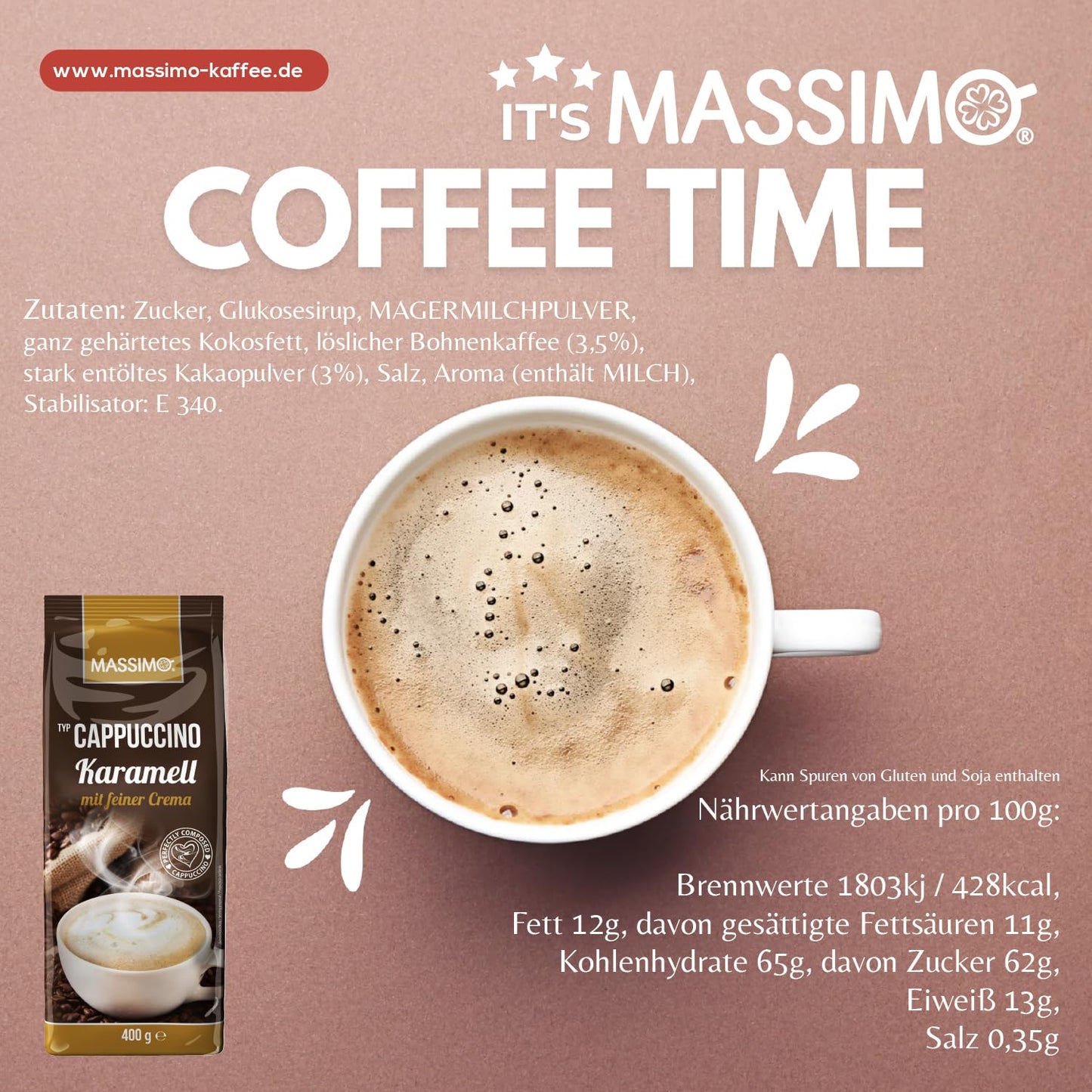 MASSIMO Cappuccino Karamell 10 x 400g