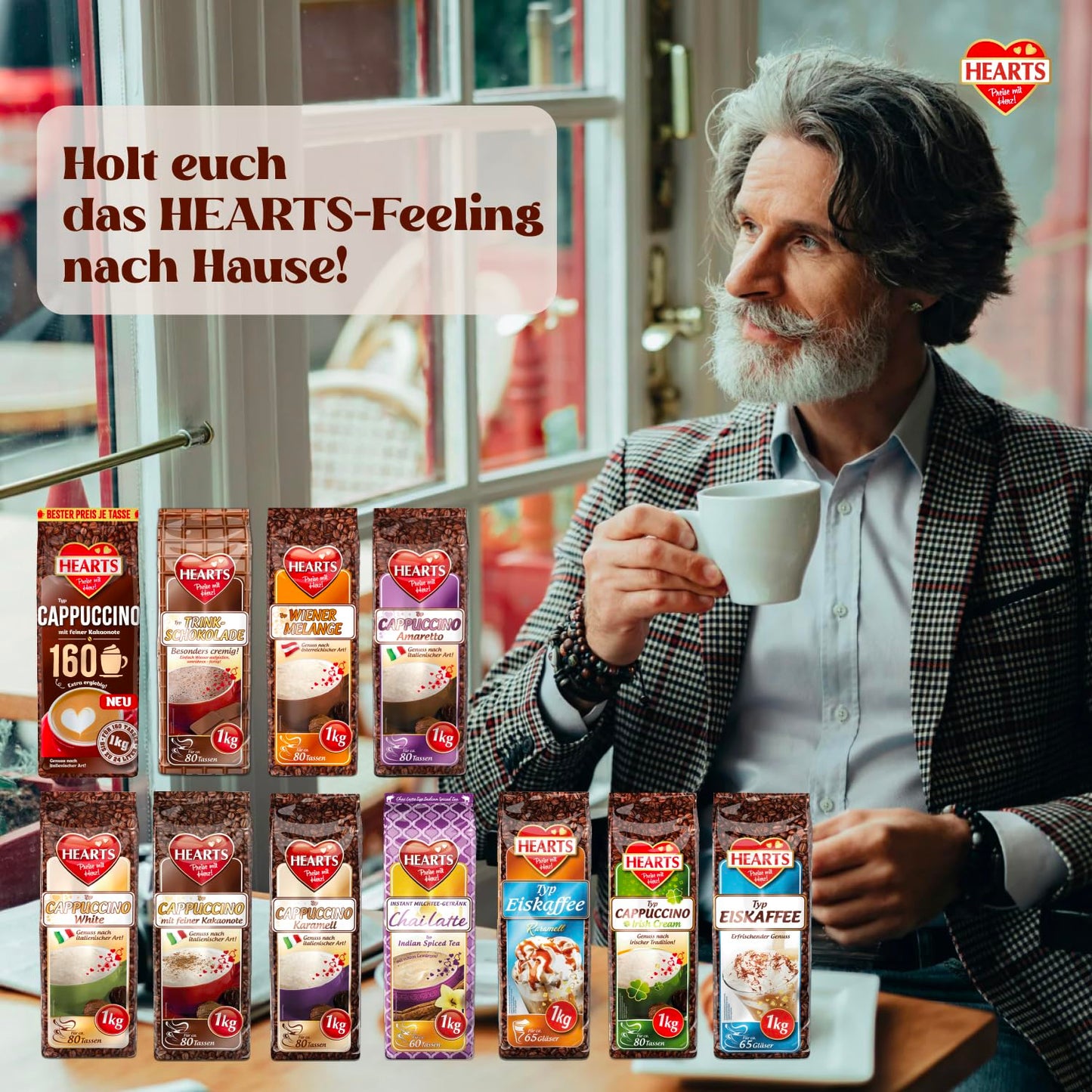 HEARTS Cappuccino Irish Cream 10 x 1kg